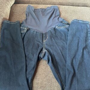 Indigo Blue maternity pants with Stretch Waistband